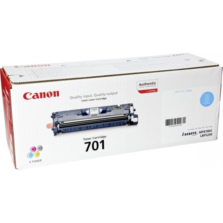 Canon 701 C Cyan Toner Cartridge 4,000 Pages Original 9286A003 Single-pack