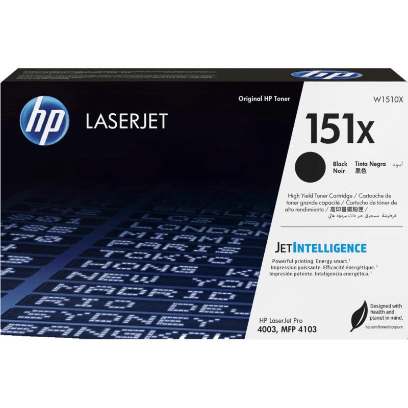HP 151X Black LaserJet Toner Cartridge Original W1510X Single-pack