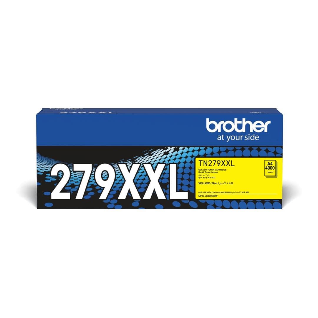Brother XXL Yellow Toner Cartridge 4000 Pages Original TN279XXLY Single-pack