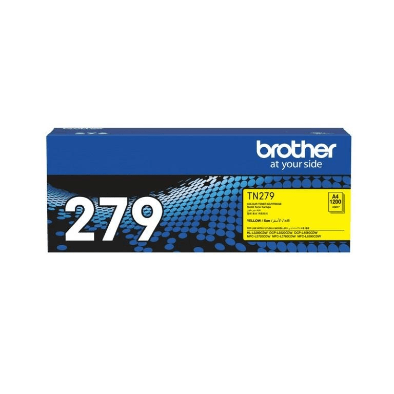 Brother TN-279Y Yellow Toner Cartridge 1000 Pages Original 84GT910Y141 Single-pack